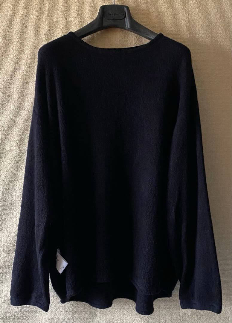 COMOLI コモリ 22AW シルクフリース長袖クルー ネイビー 3