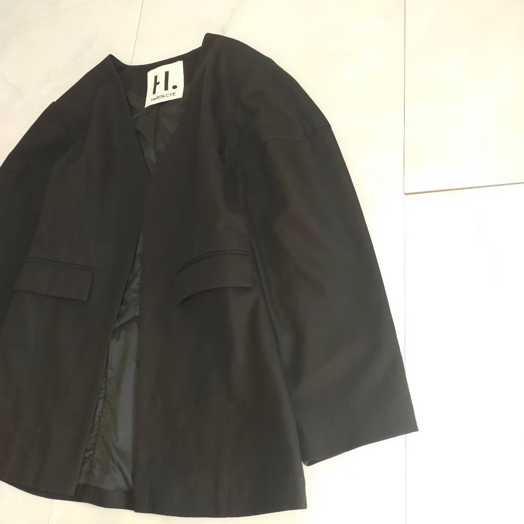 ヘリンドットサイ　クロ　HeRIN.CYE CLO ノーカラージャケット
