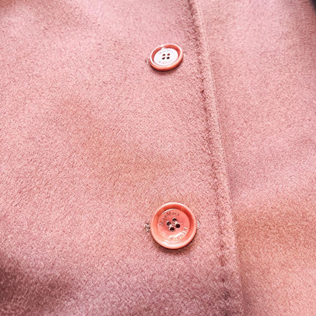 MAXMARA ロングコート チェスター カシミヤ50 ウール ココア 42