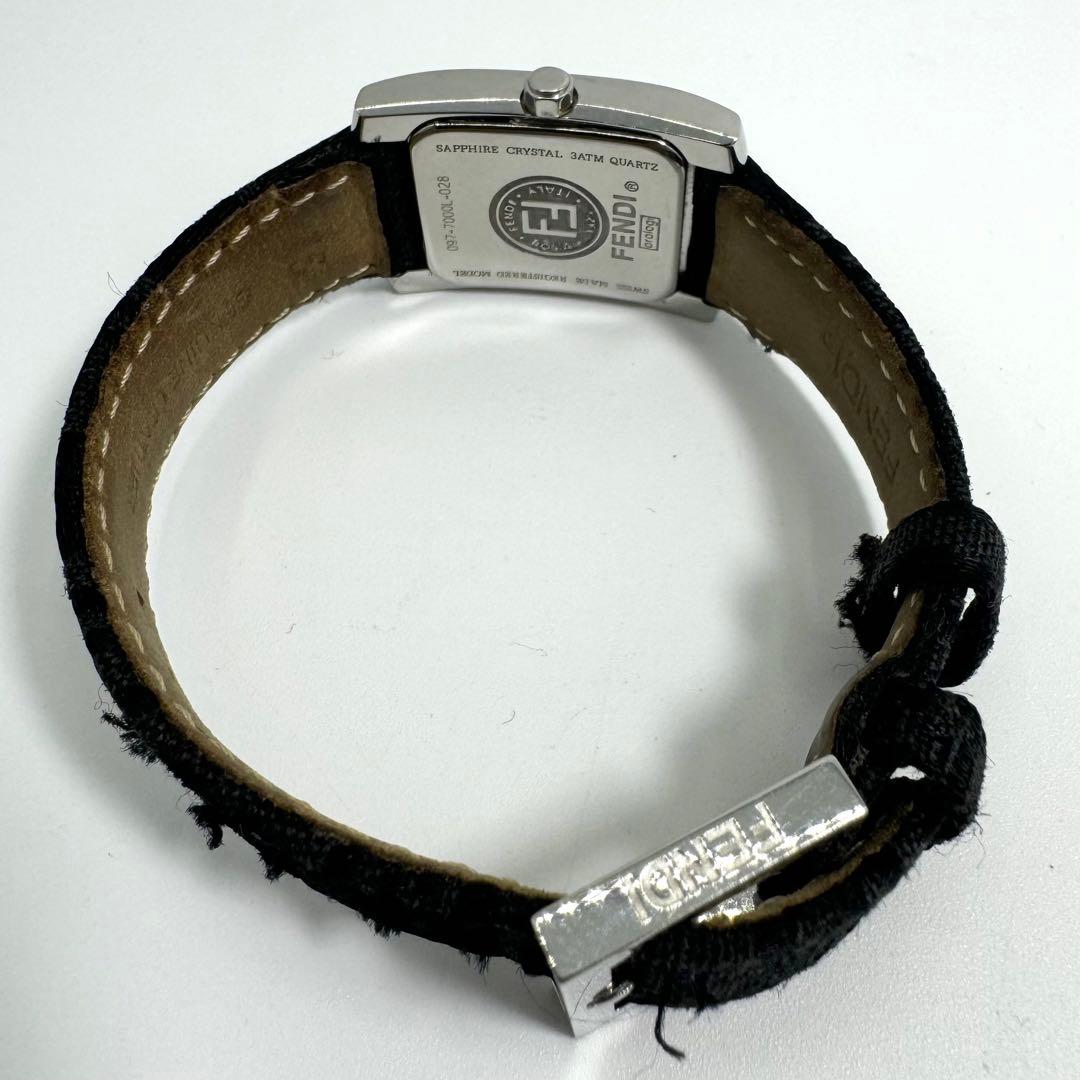 【稼動】FENDI腕時計 スクエア レディース 腕時計　7000L ズッカベルト