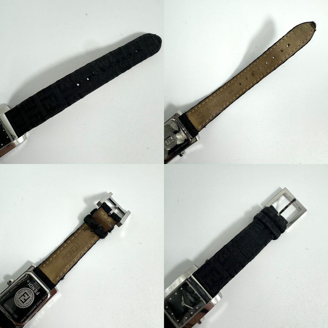 【稼動】FENDI腕時計 スクエア レディース 腕時計　7000L ズッカベルト