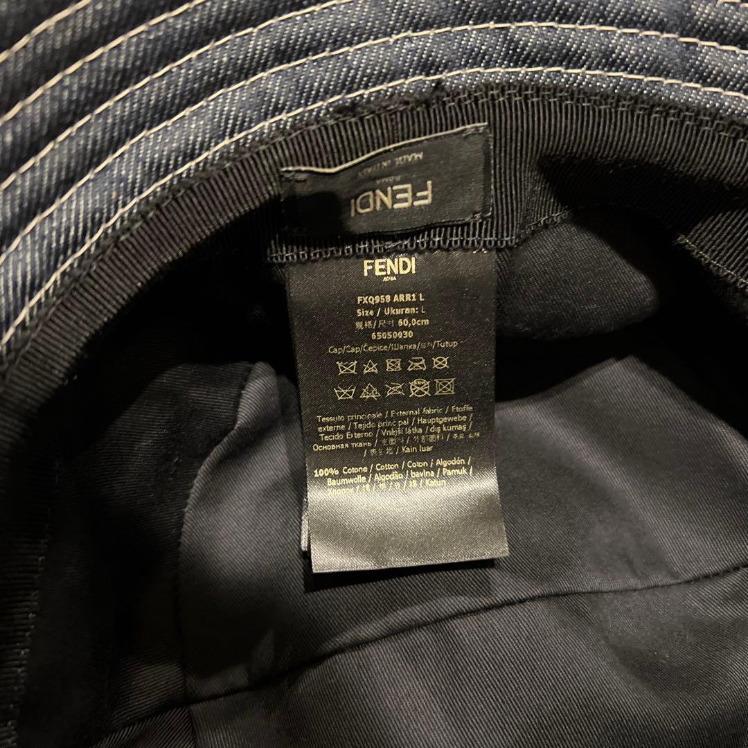 【美品】FENDI バケットハット デニム生地