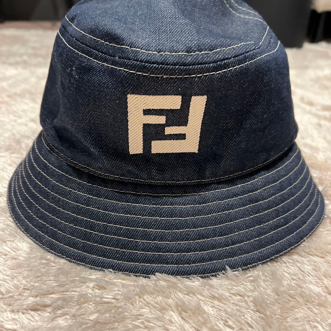 【美品】FENDI バケットハット デニム生地