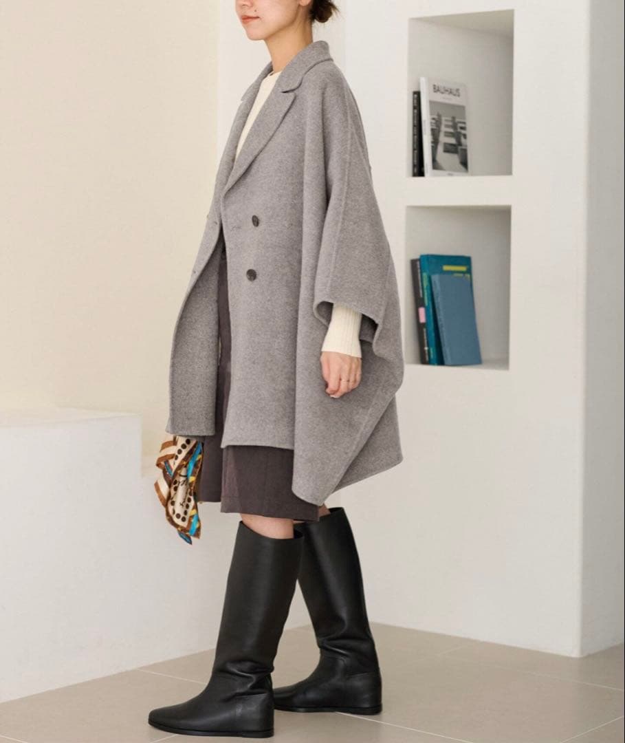 【JOURNAL STANDARD relume】ピュアラムウールポンチョ