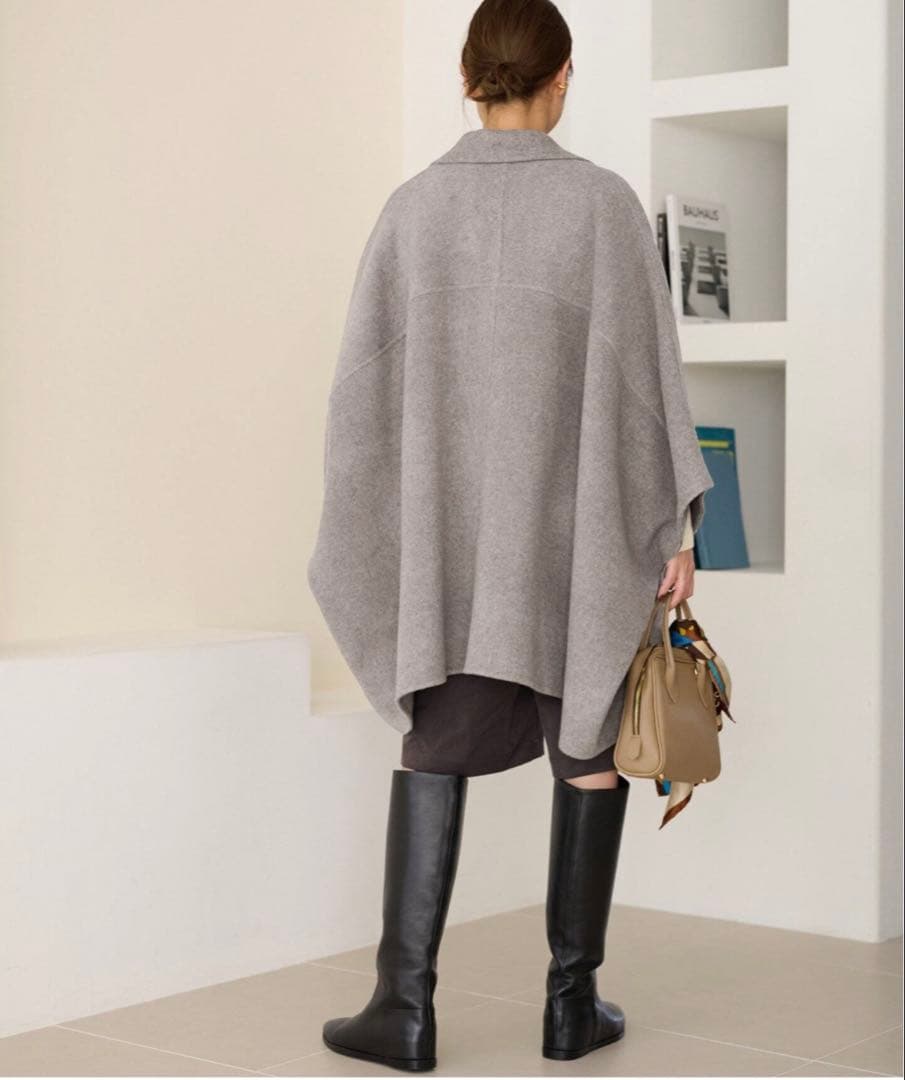 【JOURNAL STANDARD relume】ピュアラムウールポンチョ