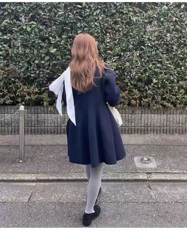 【新品未使用・即日発送】Bibiy. B WILLOW DRESS ネイビー