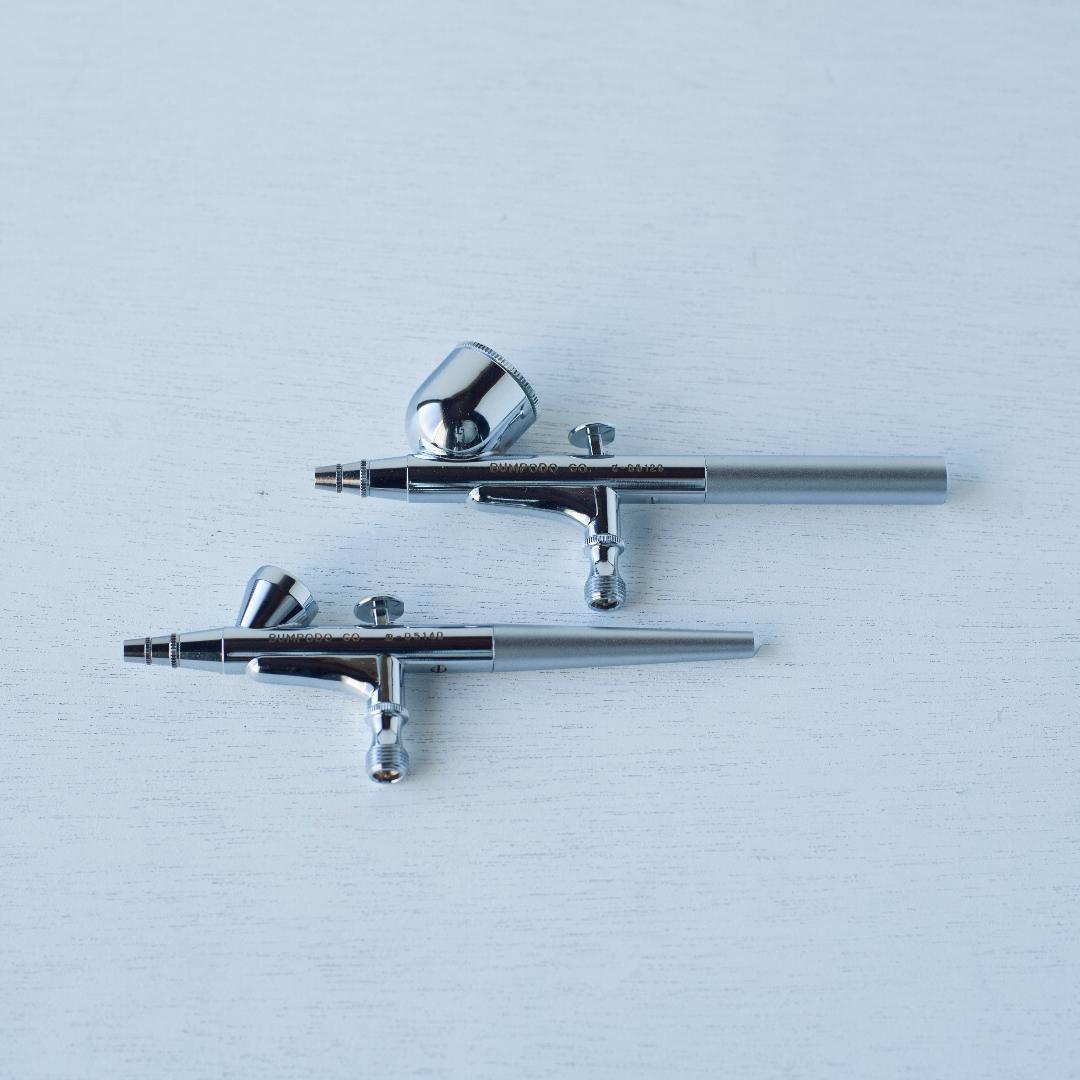 Bumpodo エアブラシ B型 0.2mm ＋ C型 0.3mm 2本 文房堂