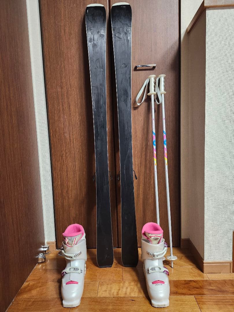 ハート　ジュニア用スキー4点セット■140/23-23.5■スキーセット