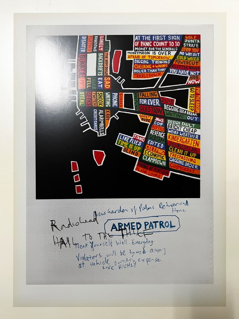 【超貴重！】レディオヘッド　Hail to the Thiefリトグラフセット