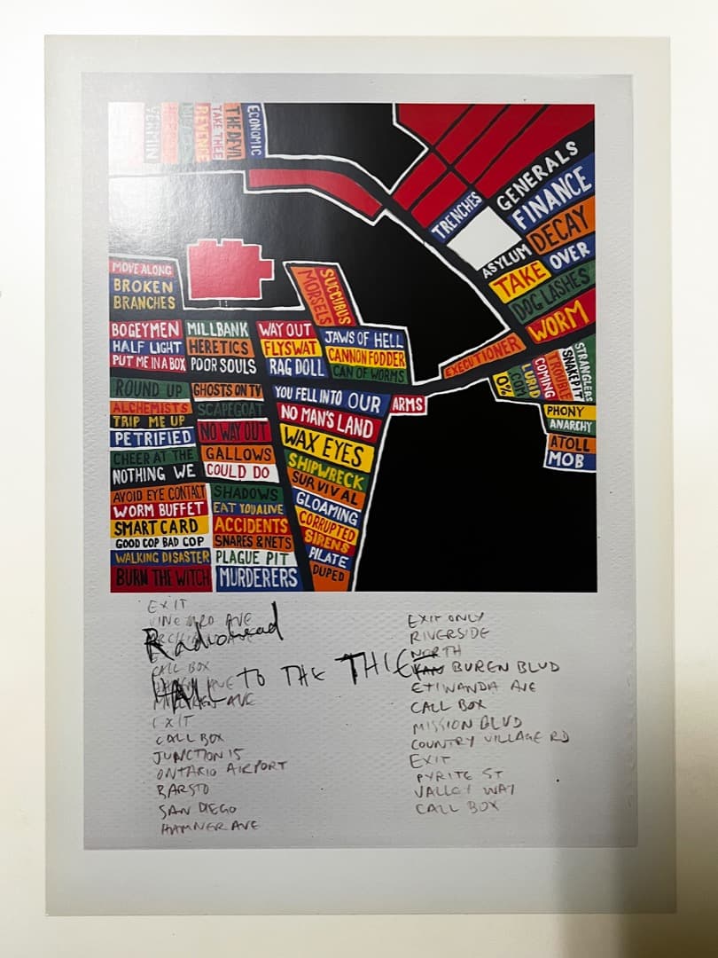 【超貴重！】レディオヘッド　Hail to the Thiefリトグラフセット