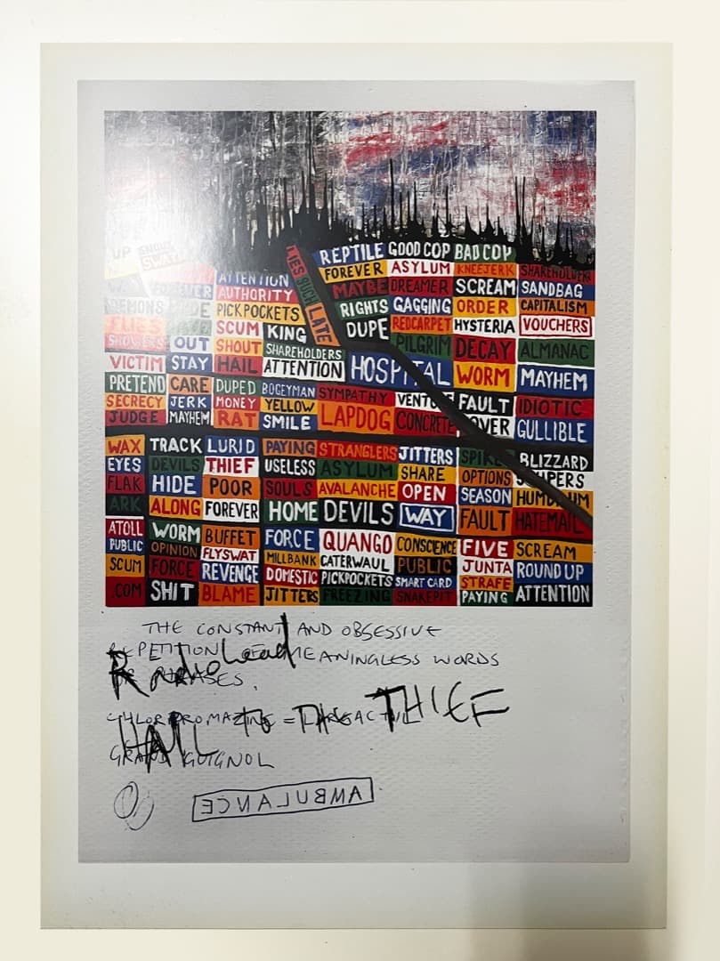 【超貴重！】レディオヘッド　Hail to the Thiefリトグラフセット