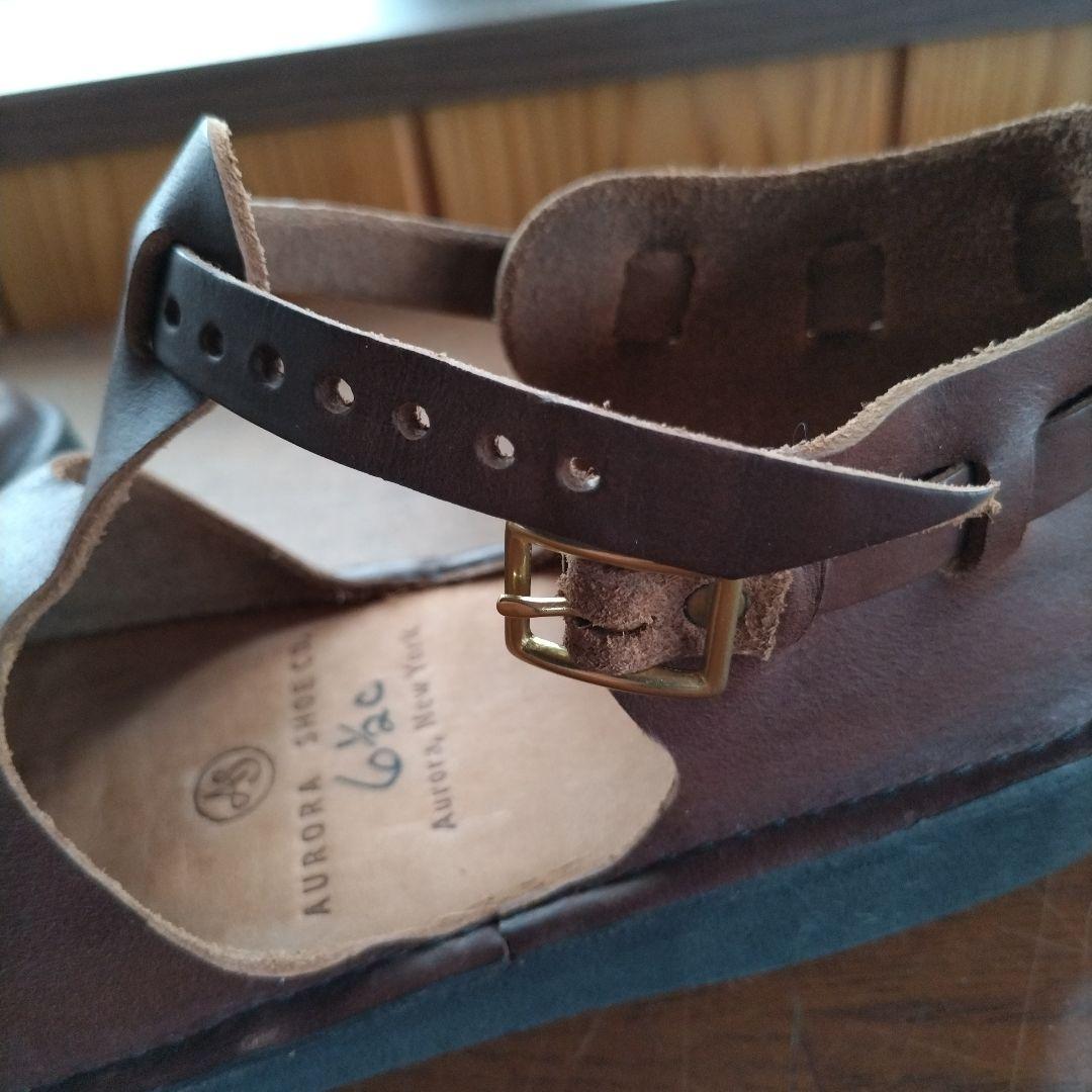 オーロラシューズ新品ブラウン