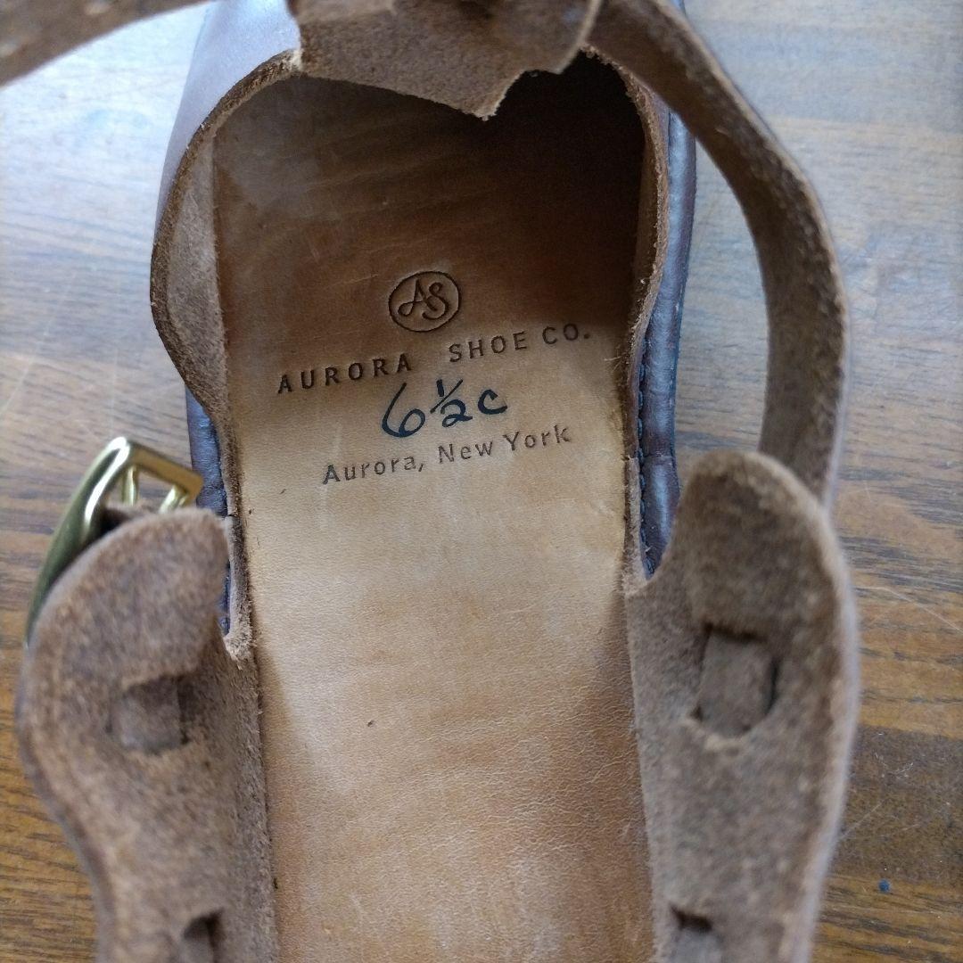 オーロラシューズ新品ブラウン