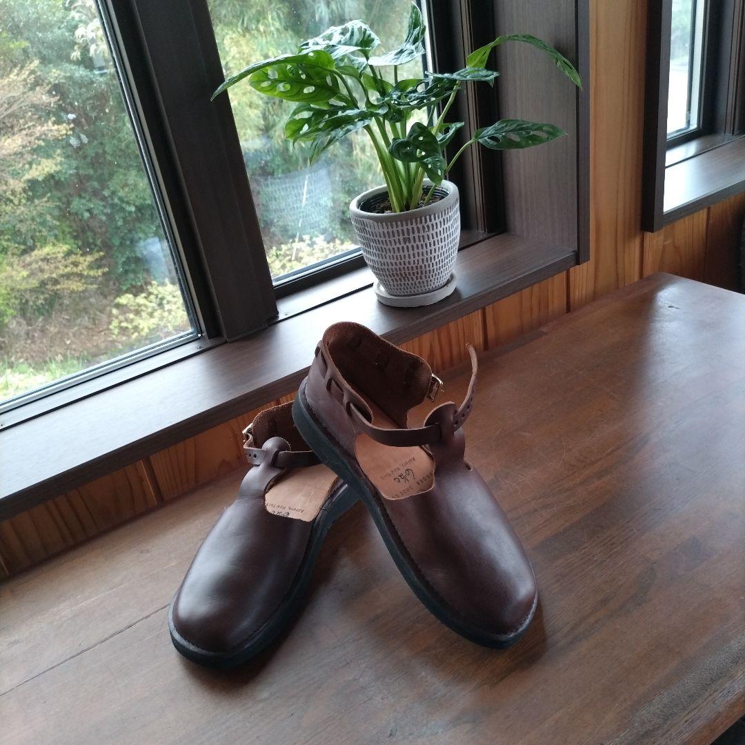 オーロラシューズ新品ブラウン