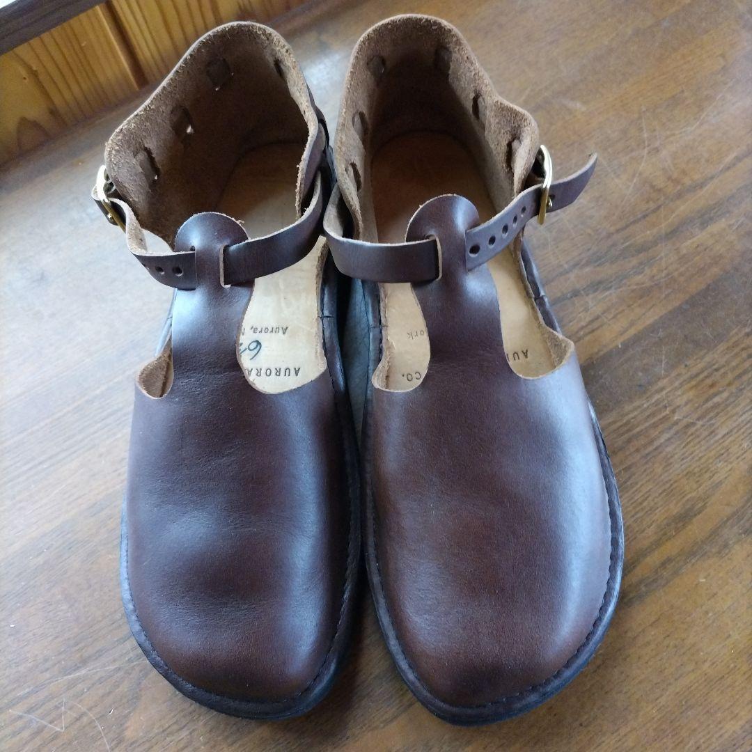 オーロラシューズ新品ブラウン