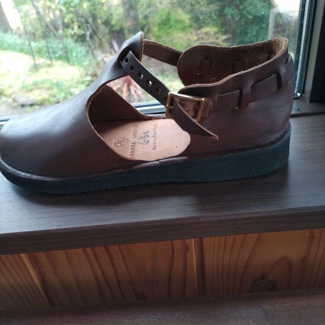 オーロラシューズ新品ブラウン
