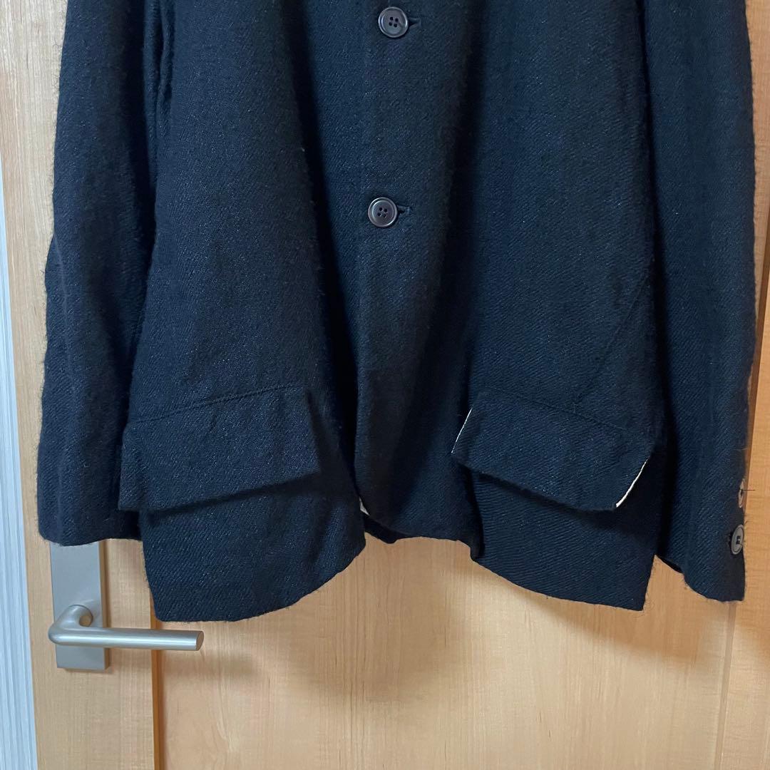 Gauze# WOOL LINEN CLASSICAL JACKET ブラック