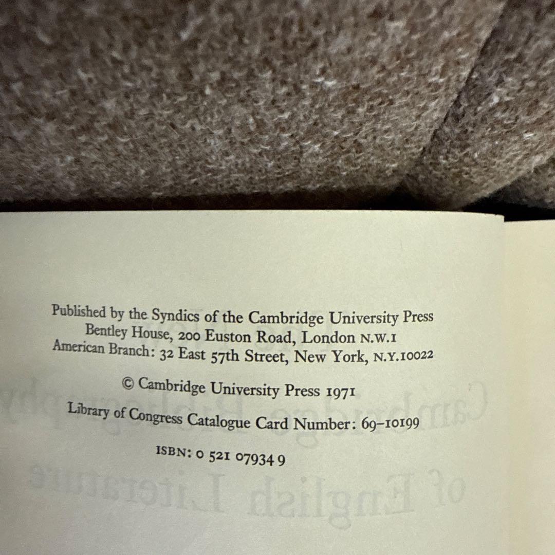 洋書 The New Cambridge Bibliography of Englis