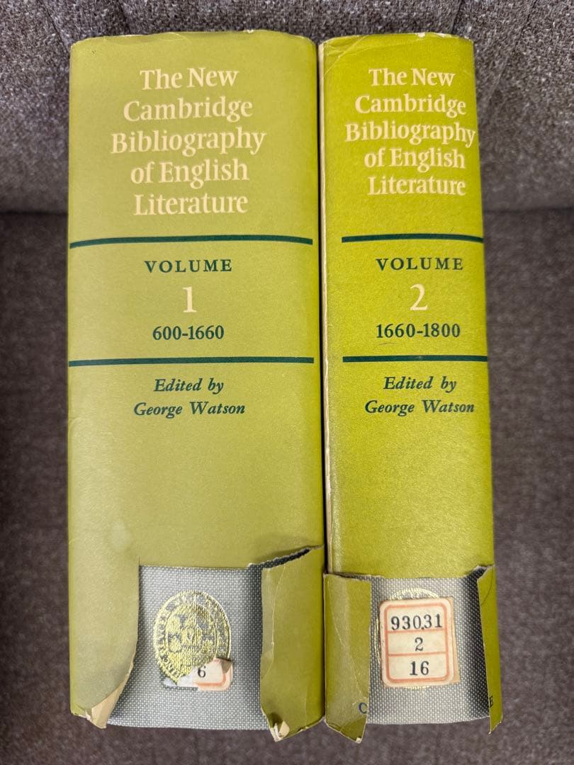 洋書 The New Cambridge Bibliography of Englis