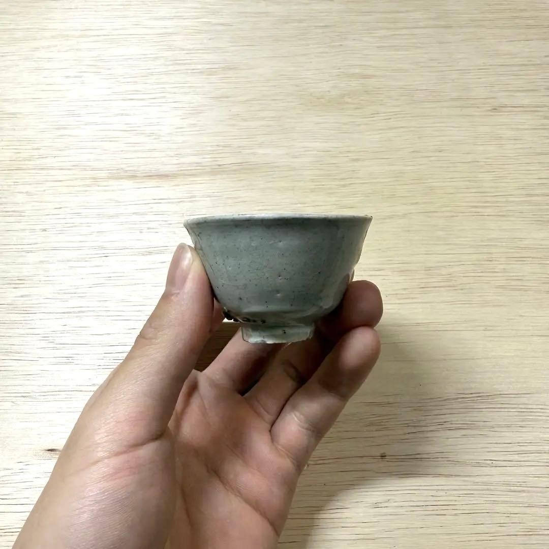 初期伊万里 盃 酒盃 江戸時代 総釉 金継ぎ 古唐津 古伊万里 古美術 民藝