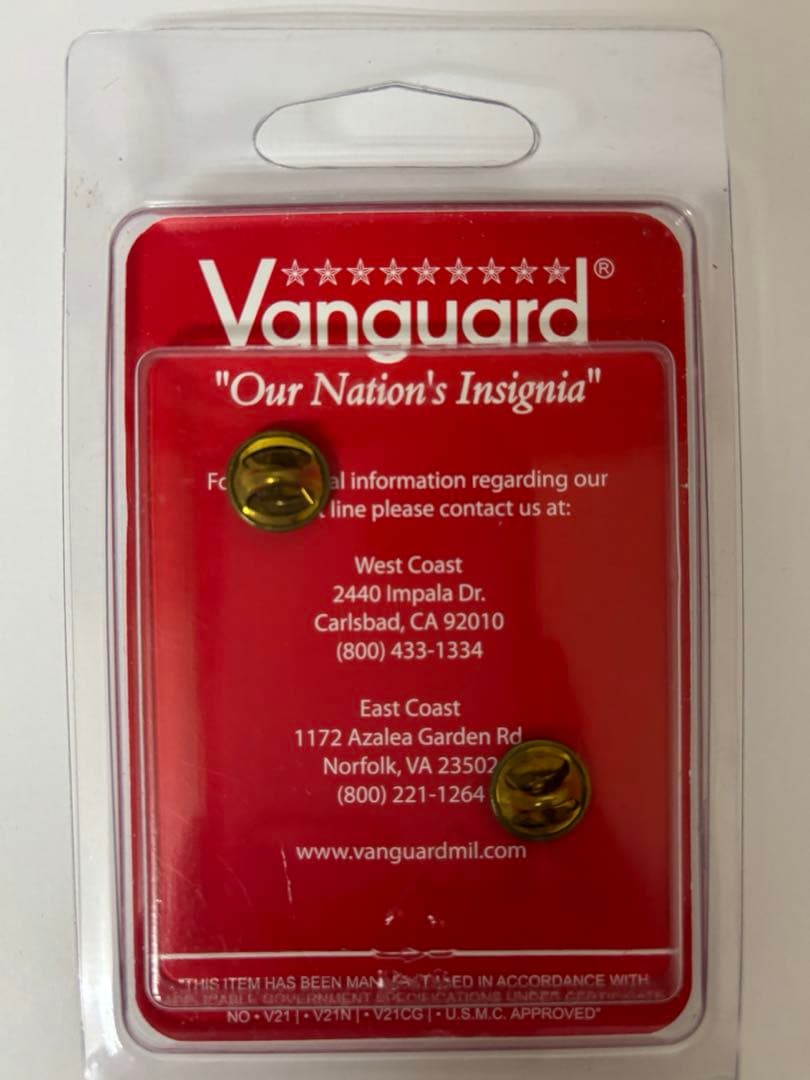 ヴァンガード 米海軍アビエーター パイロットバッジ 【正規品　未開封】