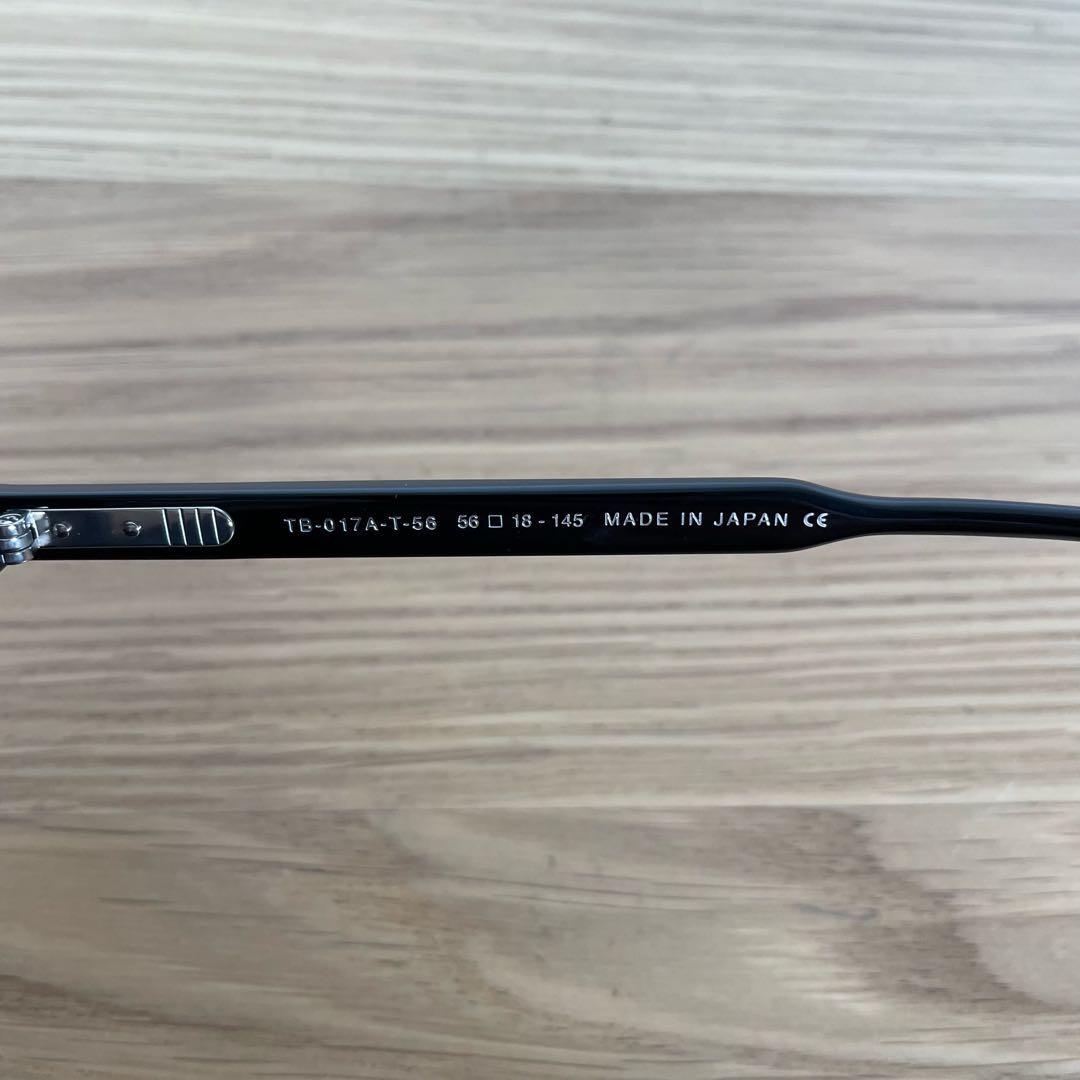 トムブラウン トリコロール サングラス TB-017A-T-56 ブラック