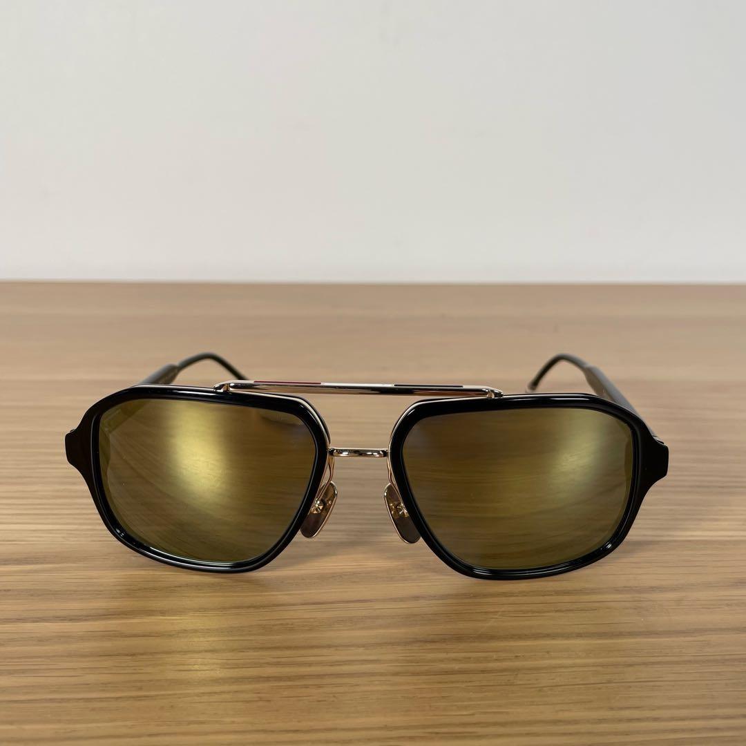 トムブラウン トリコロール サングラス TB-017A-T-56 ブラック