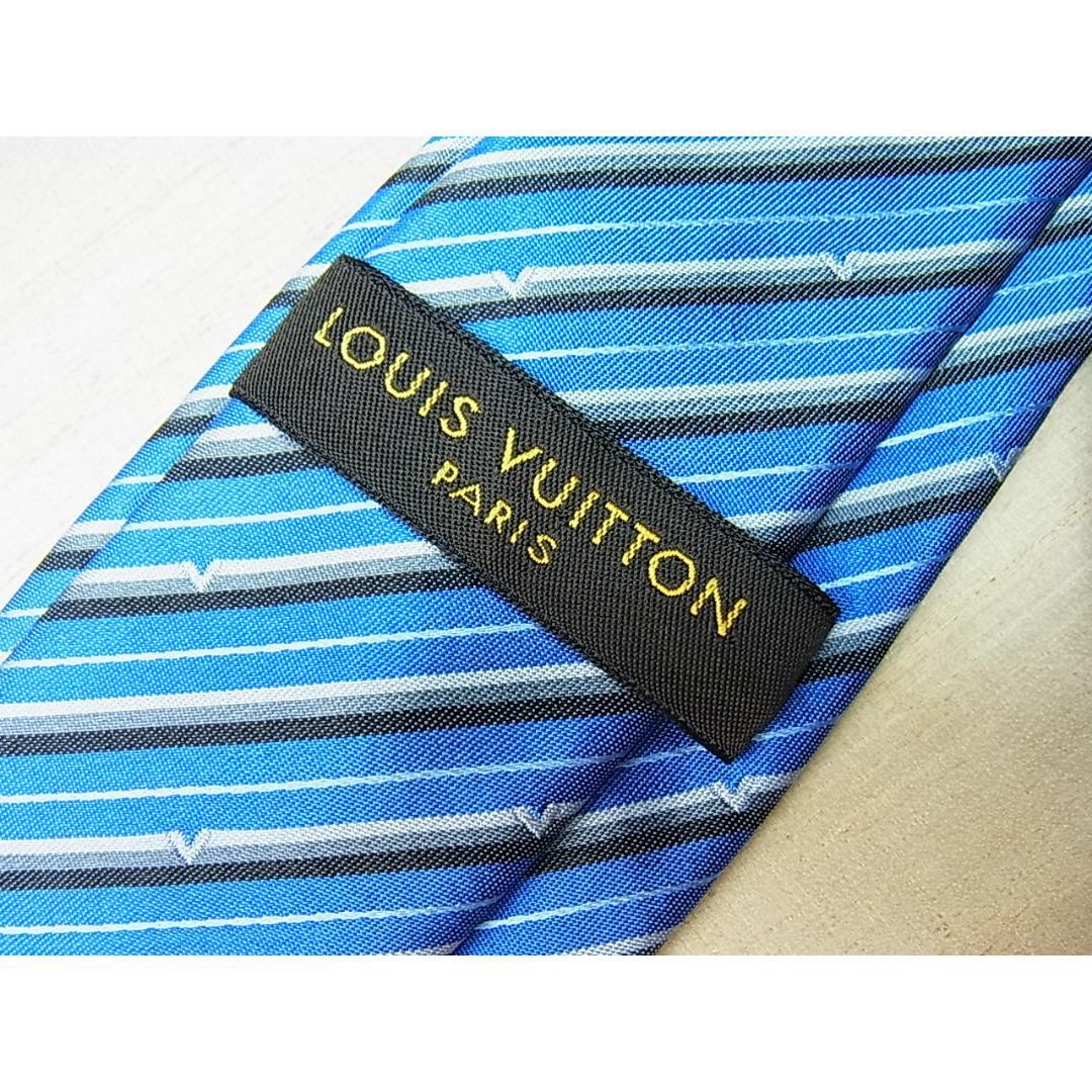 ◎正規品未使用 ルイヴィトン シルク ネクタイ クラヴァット・Vドリフト7CM