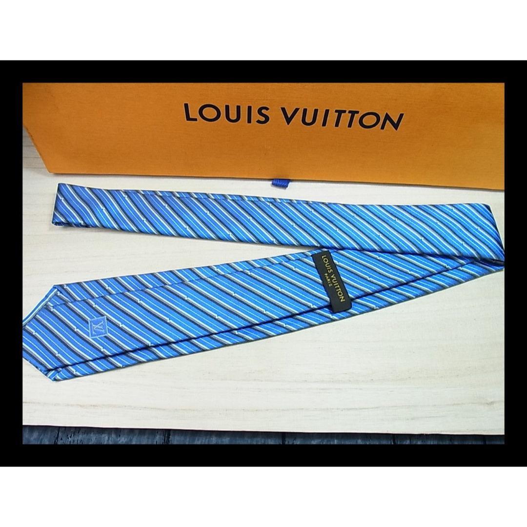 ◎正規品未使用 ルイヴィトン シルク ネクタイ クラヴァット・Vドリフト7CM
