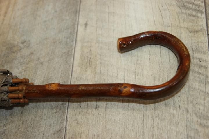 小宮商店 KOMIYA 柿渋染め 長傘 日傘 麻100％ 高級日傘 パラソル ②