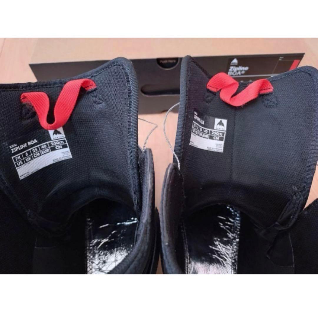 burton ZIPLINE BOA キッズ スノーボードブーツ 25センチ