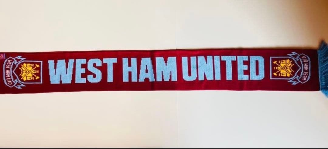 【1点物】ウエストハムユナイテッドFC ニットキャップマフラーセット ビンテージ