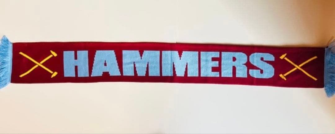 【1点物】ウエストハムユナイテッドFC ニットキャップマフラーセット ビンテージ