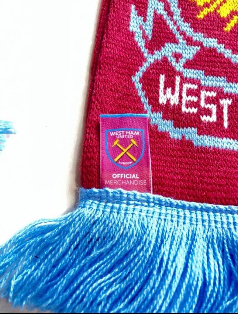 【1点物】ウエストハムユナイテッドFC ニットキャップマフラーセット ビンテージ
