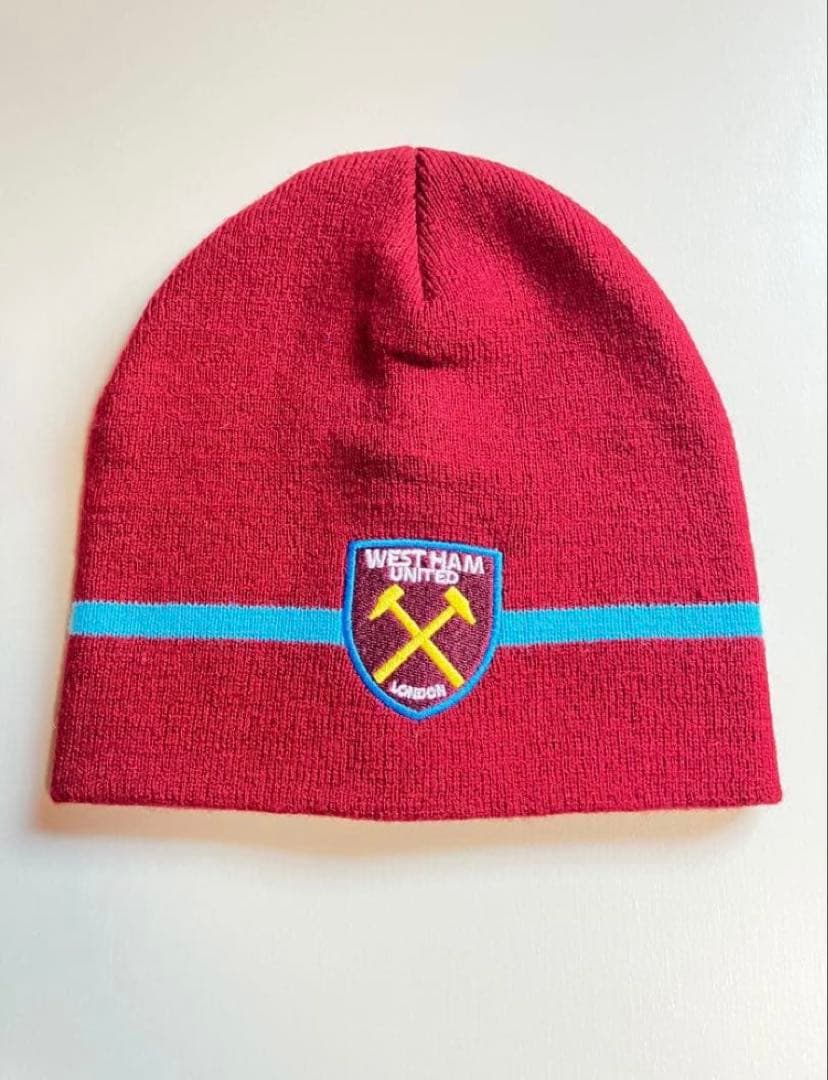 【1点物】ウエストハムユナイテッドFC ニットキャップマフラーセット ビンテージ