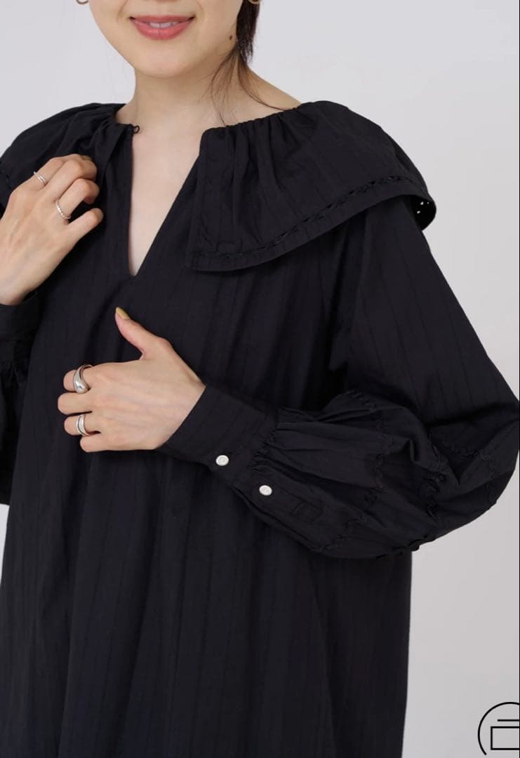 【美品】ne Quittez pas ヌキテパ　ワンピースブラック Sサイズ