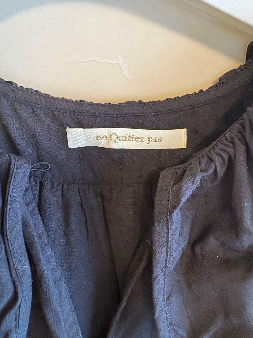 【美品】ne Quittez pas ヌキテパ　ワンピースブラック Sサイズ