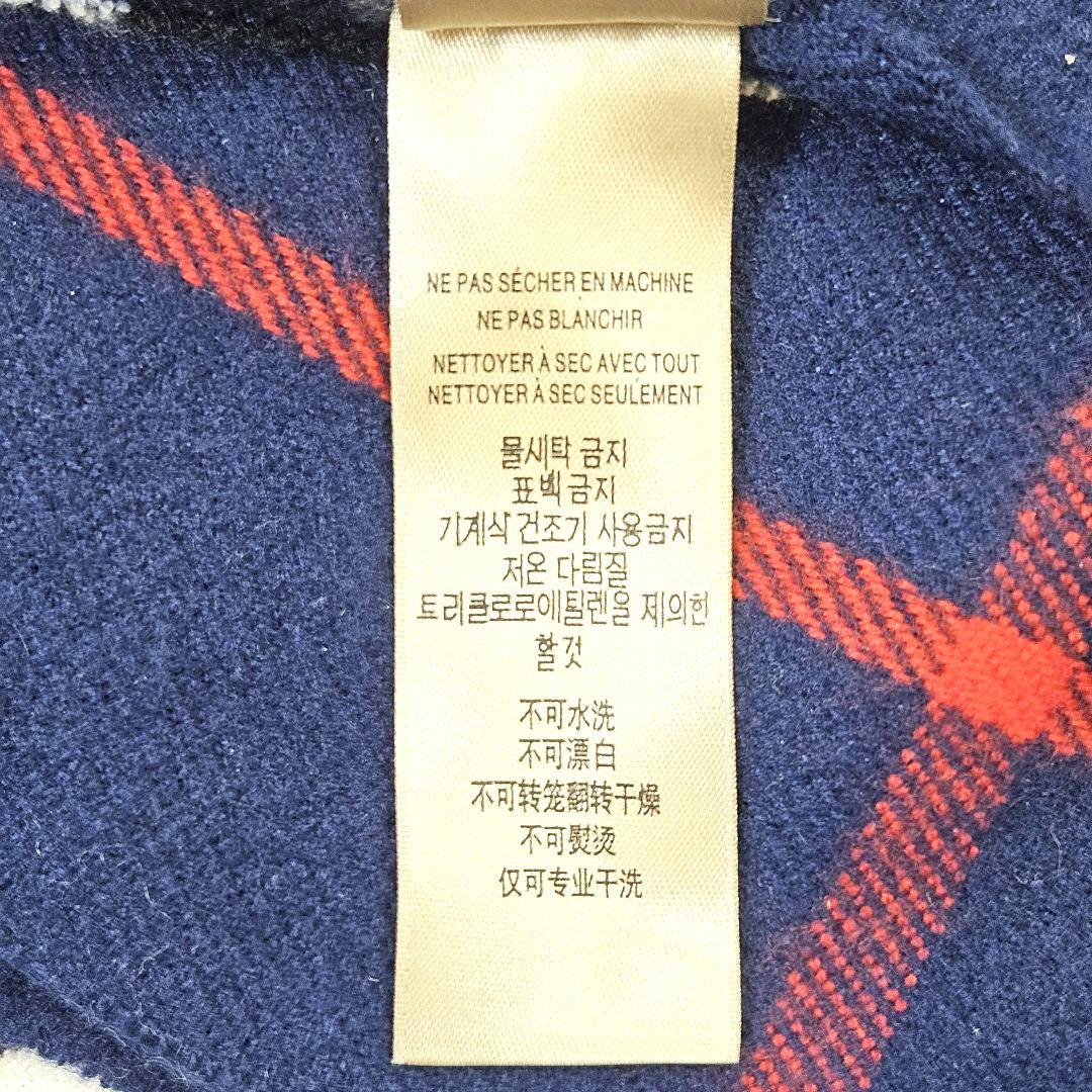 BURBERRY バーバリー マフラー ストール カシミヤ ノバチェック 青