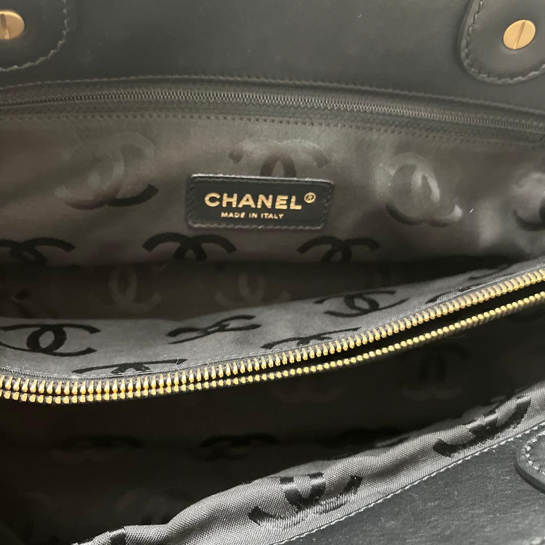 希少！シャネル　ショッピングバッグ　ストローバッグ　かごバッグ