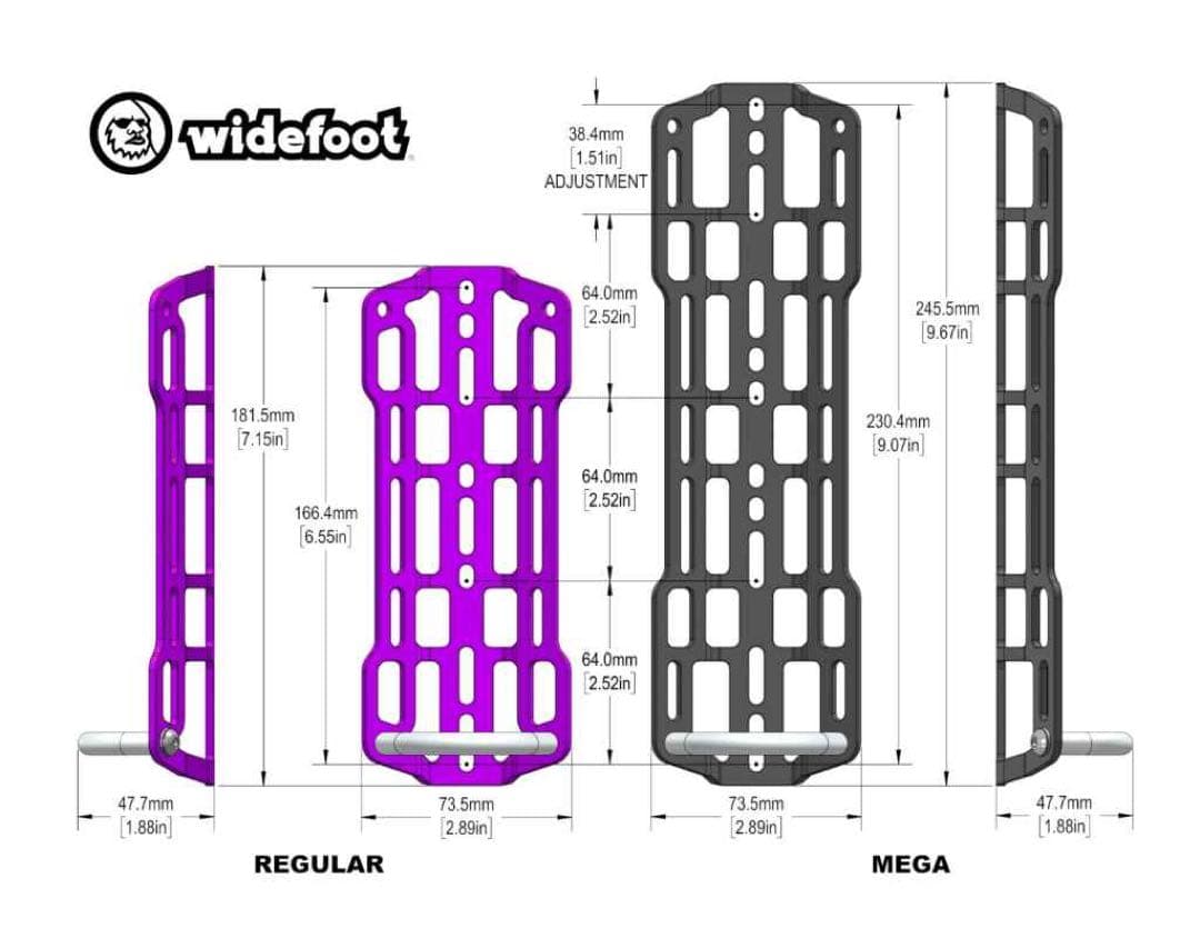 WIDEFOOT cargo mount mega 2個セット