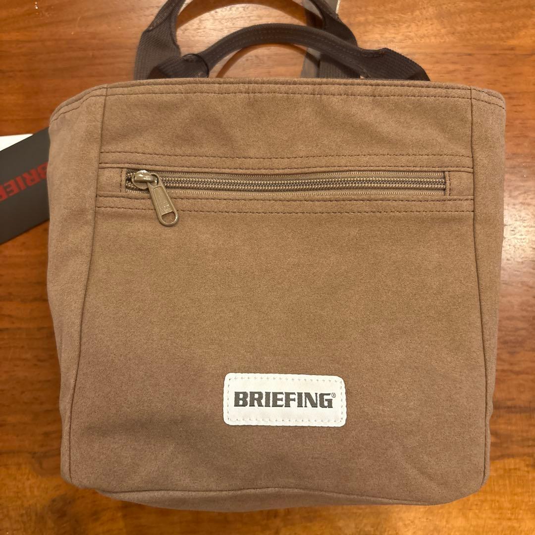 BRIEFING ゴルフカートバック　リバーシブル　ボア クリーム色