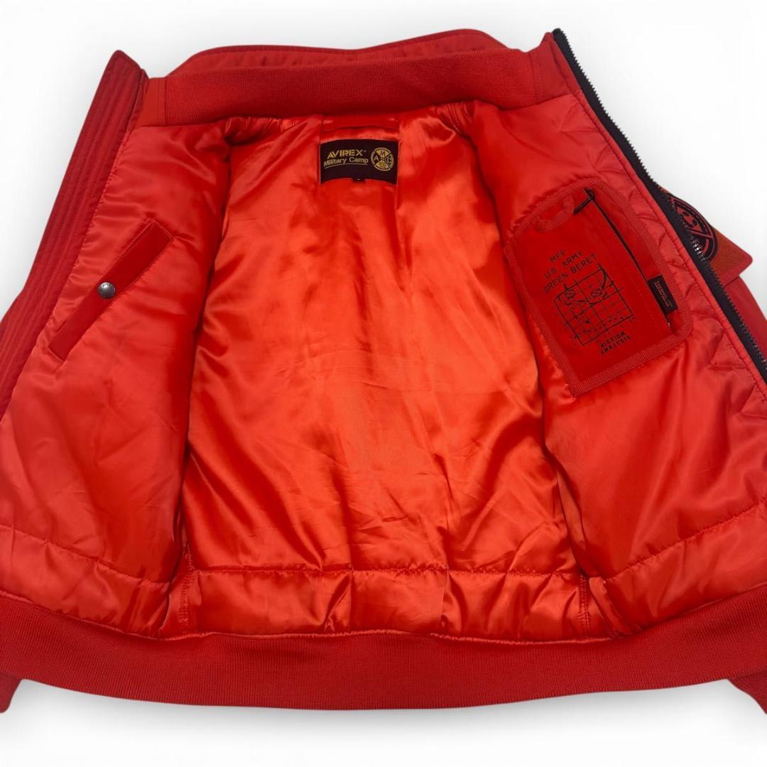 ✨極美品✨AVIREX　MOD　HALO　MA-1　フライトジャケット　オレンジ
