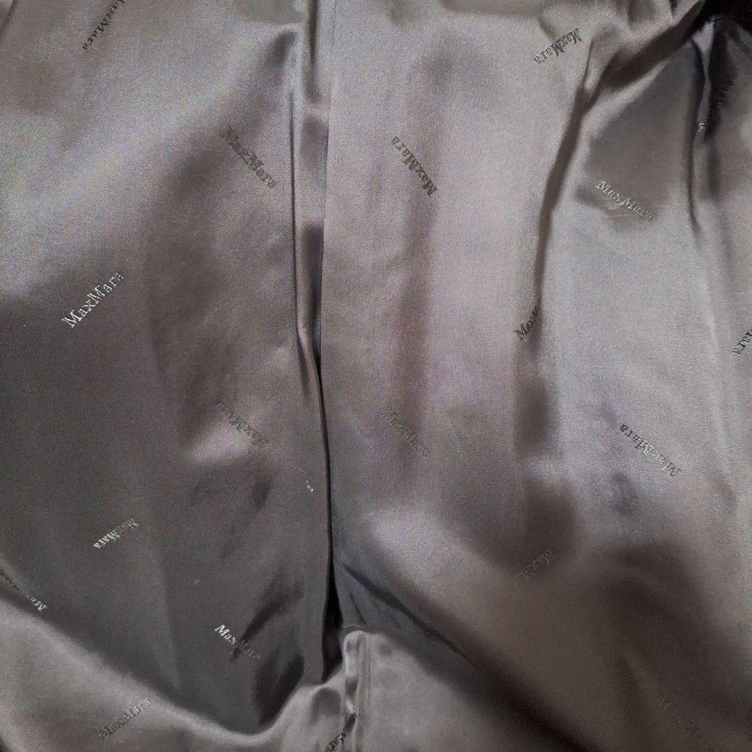 さ*お様 Max Mara　白タグ　コート　アルパカ　レザー　モコモコ