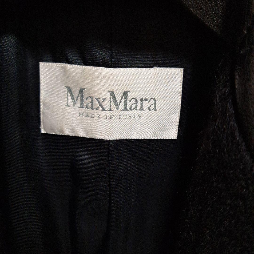 さ*お様 Max Mara　白タグ　コート　アルパカ　レザー　モコモコ