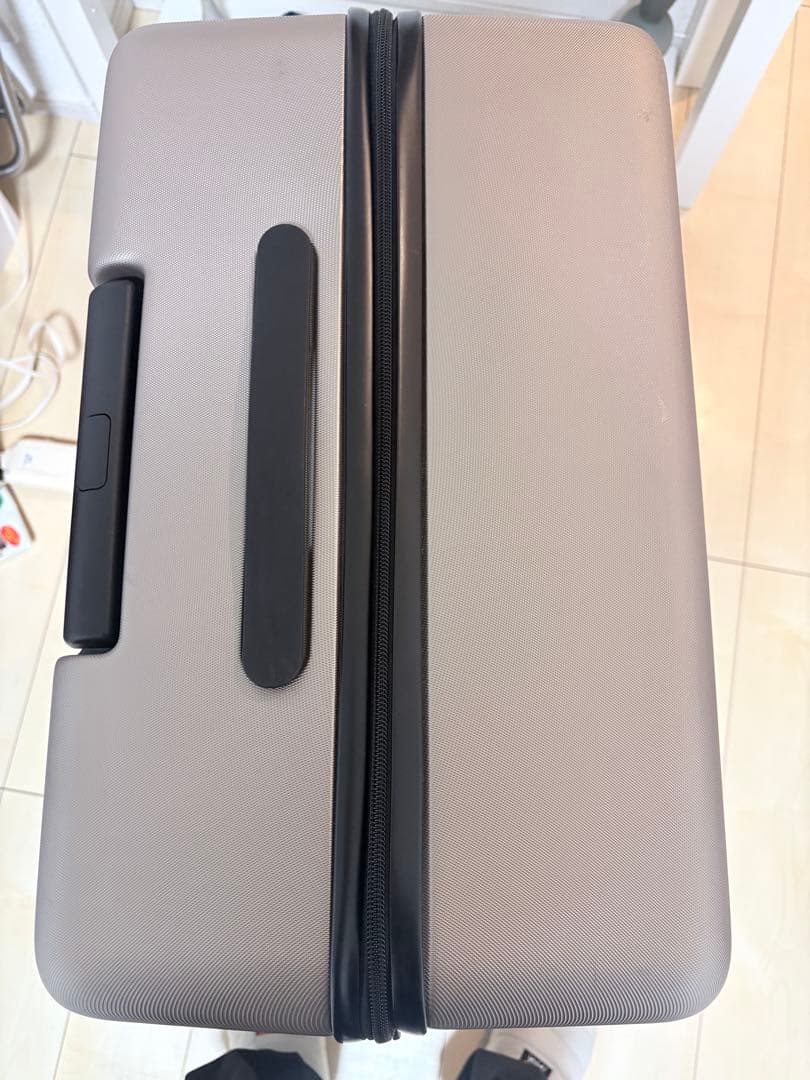 無印良品 MUJI バーを自由に調節できるハードキャリーケース 105Lベージュ