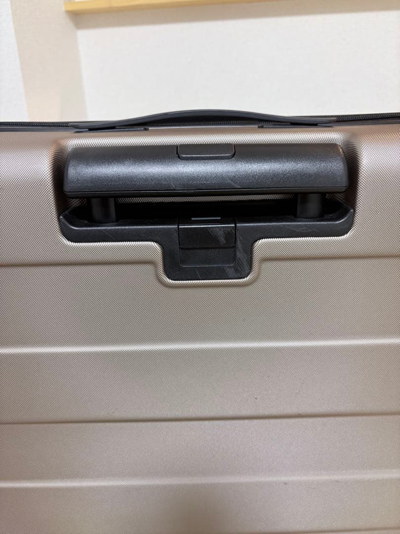 無印良品 MUJI バーを自由に調節できるハードキャリーケース 105Lベージュ