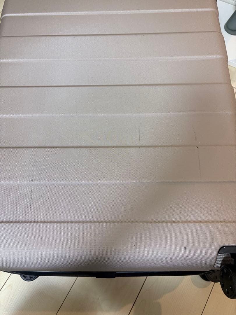 無印良品 MUJI バーを自由に調節できるハードキャリーケース 105Lベージュ