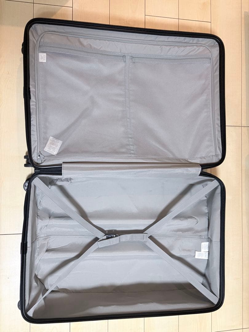 無印良品 MUJI バーを自由に調節できるハードキャリーケース 105Lベージュ