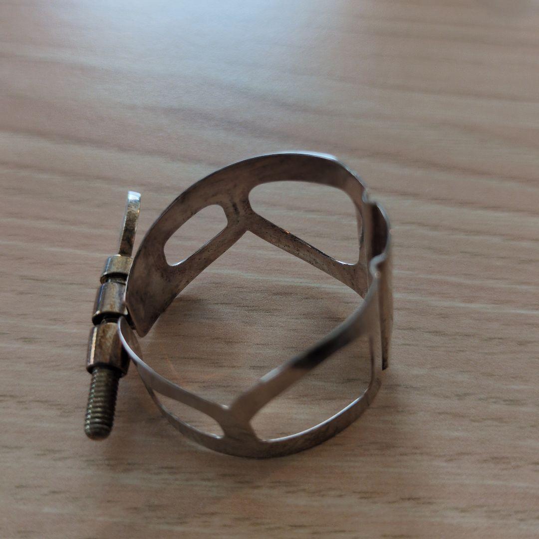 BG バリトンサックス リガチャー シルバープレート キャップ付き