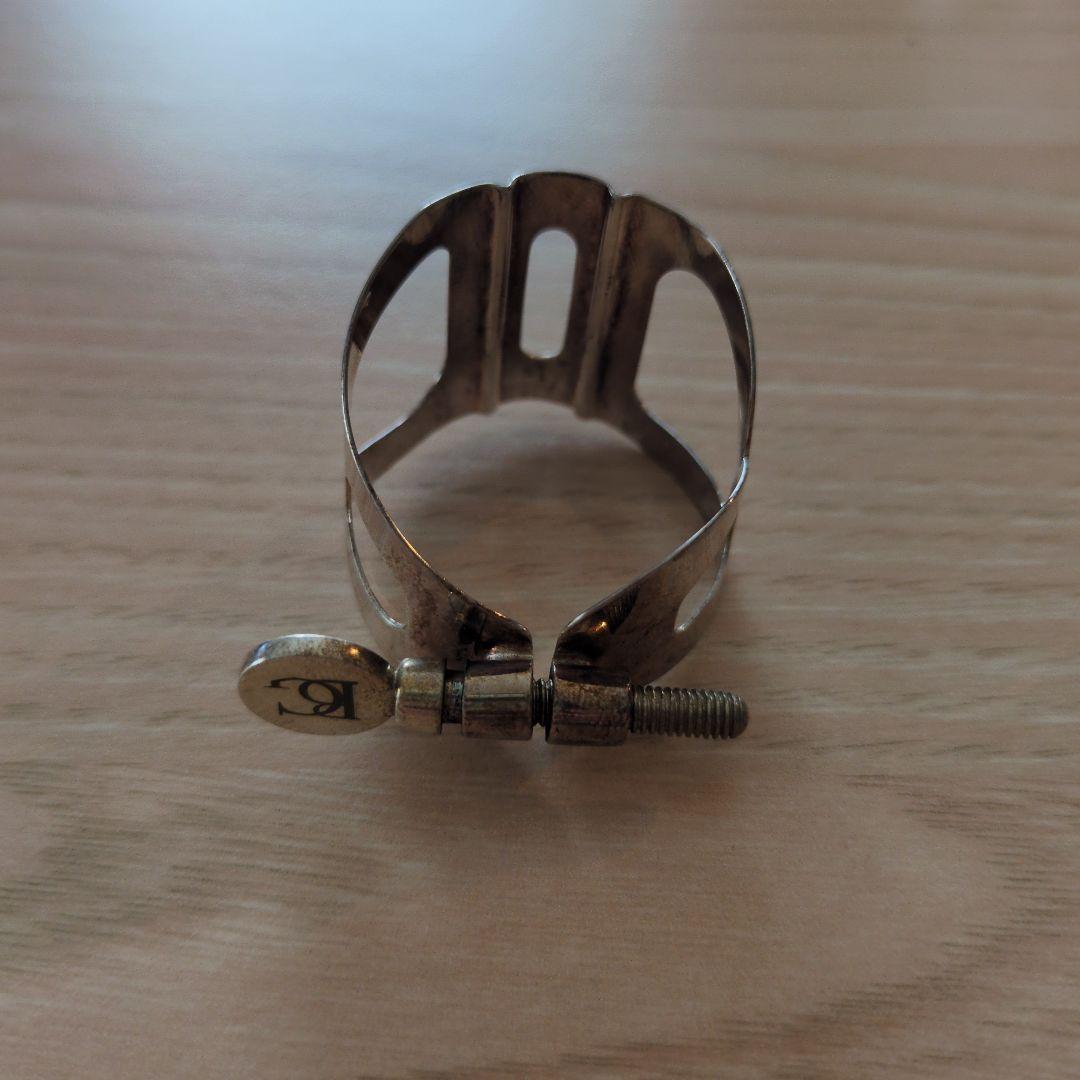 BG バリトンサックス リガチャー シルバープレート キャップ付き